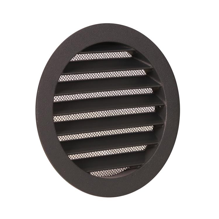 Renson 1062420 - grille ronde encastrable alu 434r (dia 125) structure 7016 | 10 pièces
