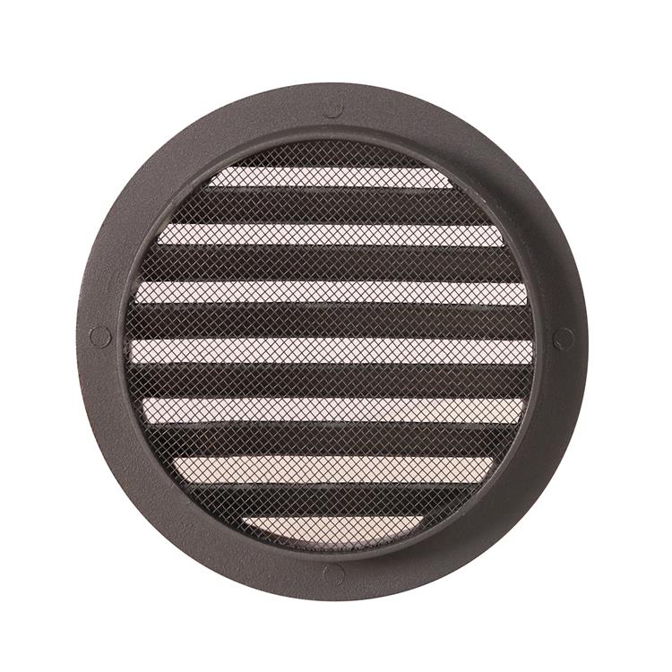 Renson 1062420 - grille ronde encastrable alu 434r (dia 125) structure 7016 | 10 pièces