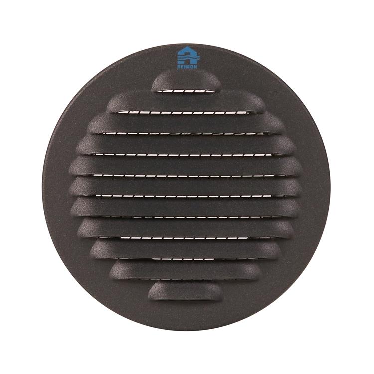 Renson 1062422 - avec. grille à ailettes ronde alu 435r (dia 80) structure 7016 | 12 pièces