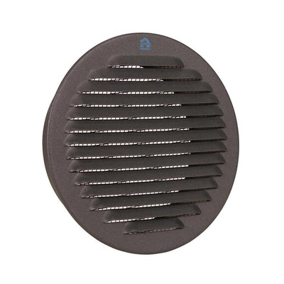 Renson 1062425 - grille à ailettes encastrable ronde aluminium 435r (dia 150) structure 7016 | 5 pièces