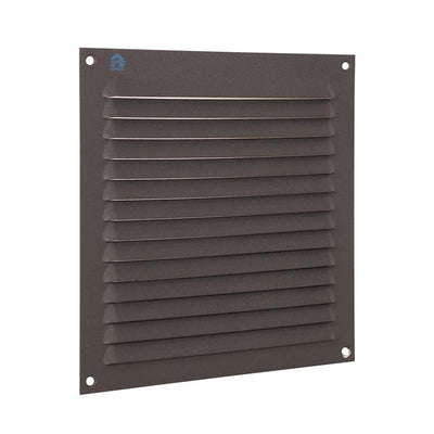 Renson 1062428 - grille à ailettes en saillie plate aluminium 436 (200x200) structure 7016 | 10 pièces