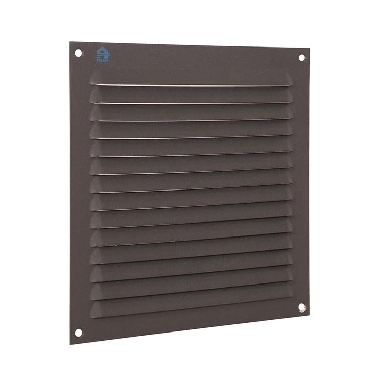 Renson 1062428 - grille à ailettes en saillie plate aluminium 436 (200x200) structure 7016 | 10 pièces