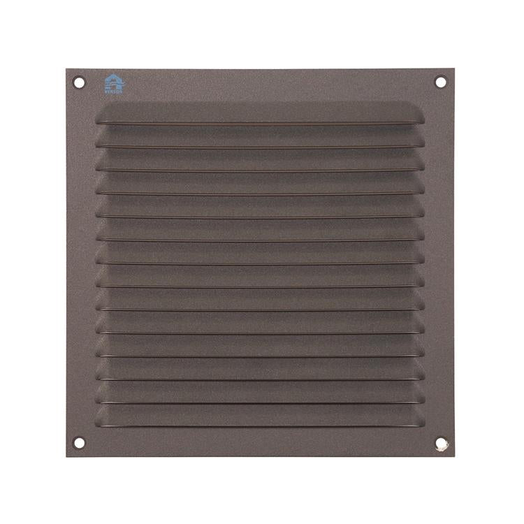 Renson 1062428 - grille à ailettes en saillie plate aluminium 436 (200x200) structure 7016 | 10 pièces