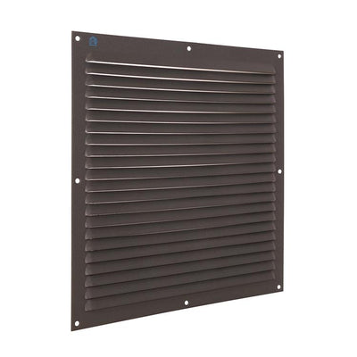 Renson 1062430 - grille à ailettes en saillie plate aluminium 436 (300x300) structure 7016 | 10 pièces