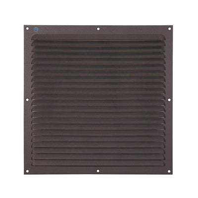 Renson 1062430 - grille à ailettes en saillie plate aluminium 436 (300x300) structure 7016 | 10 pièces
