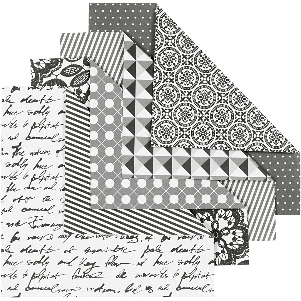 Papier origami Vivi Gade, format 15x15 cm, 80 gr, 50 feuilles diverses 1 boîte