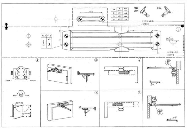 Yale 1019236 - pompe de porte hydraulique multiforce 2-3-4 | 1 pièce