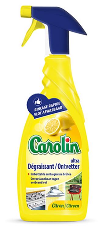 Carolin 1053965 - spray dégraissant citron 650 ml | 6 pièces