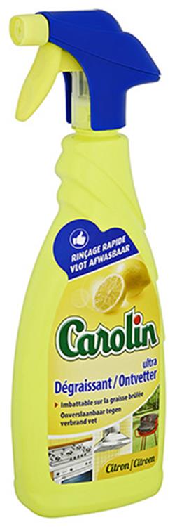 Carolin 1053965 - spray dégraissant citron 650 ml | 6 pièces