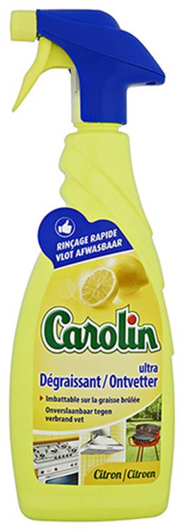 Carolin 1053965 - spray dégraissant citron 650 ml | 6 pièces