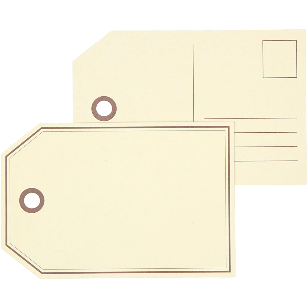Étiquettes cadeaux Vivi Gade, format 15x10 cm, 300 g, 10 pièces, 1 boîte