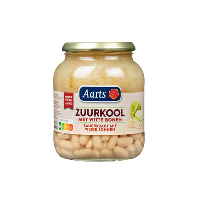 Verre de haricots blancs à la choucroute Aarts (6x 720ml)