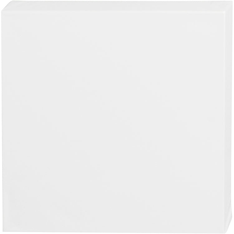 Toile d'entreprise Creativ, d: 3,7 cm, format 30x30 cm, 360 gr, blanc, 1 pièce