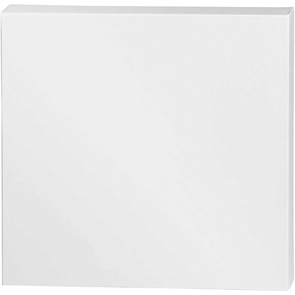 Toile d'entreprise Creativ, d: 3,7 cm, format 50x50 cm, 360 gr, blanc, 5 pièces 1 boîte