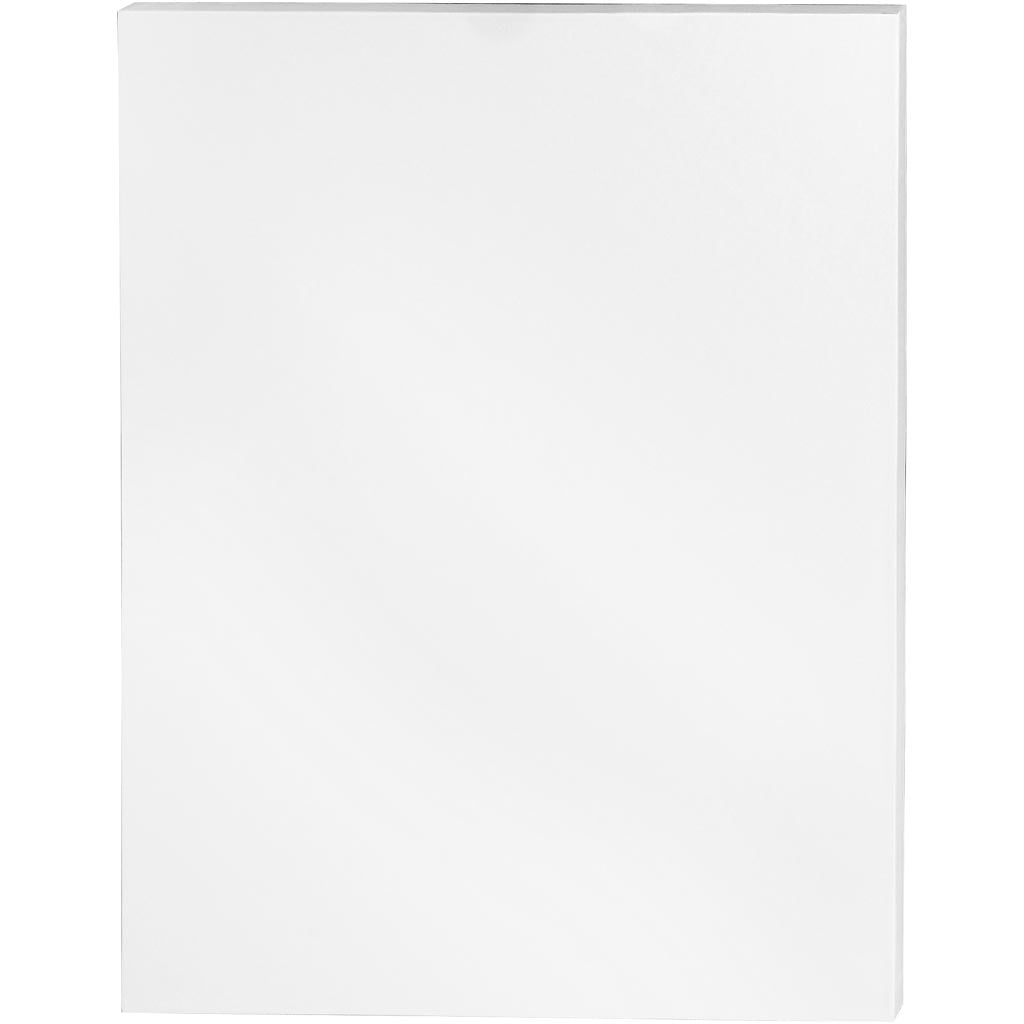 Toile d'entreprise Creativ, d: 3,7 cm, format 70x90 cm, 360 gr, blanc, 5 pièces 1 boîte