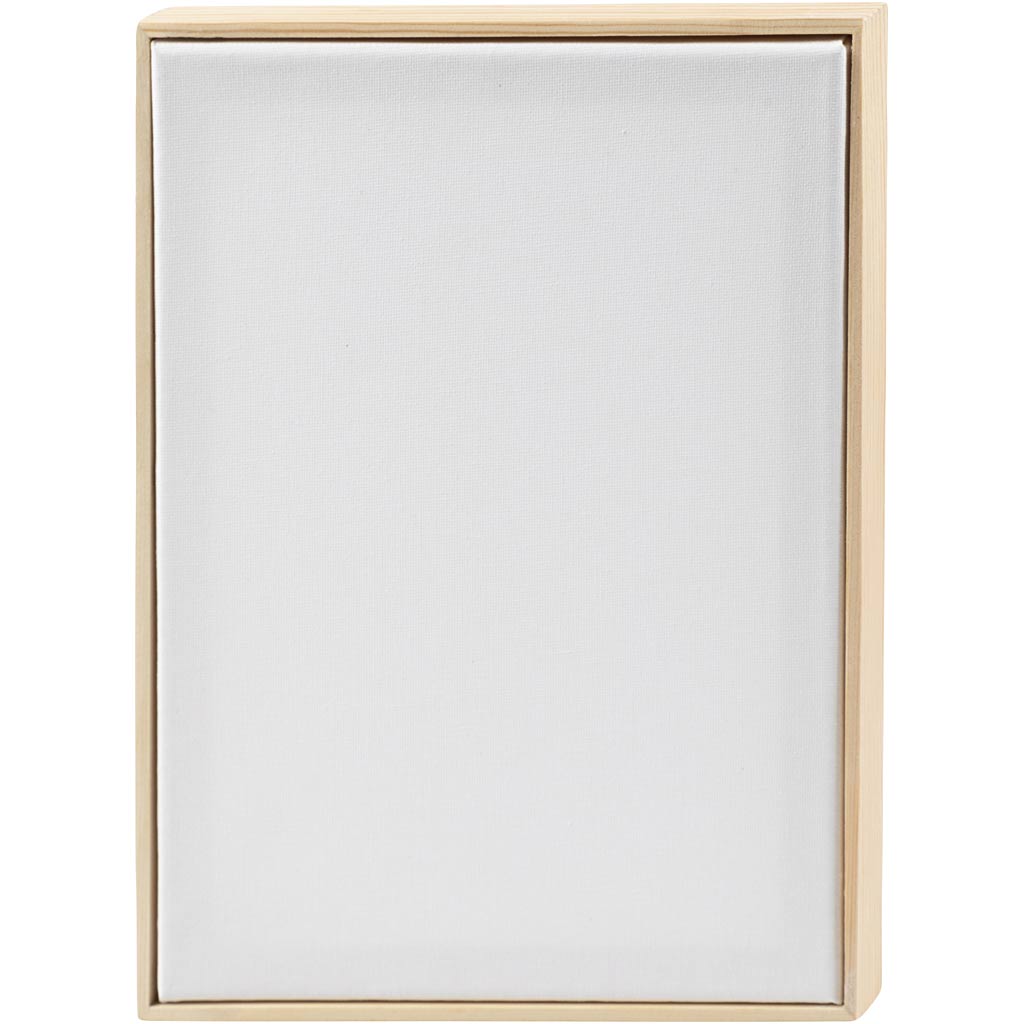 Creativ company Toile tendue avec cadre, A4, format 29,7x21 cm, 280 gr, blanc, 10 pièces 1 boîte