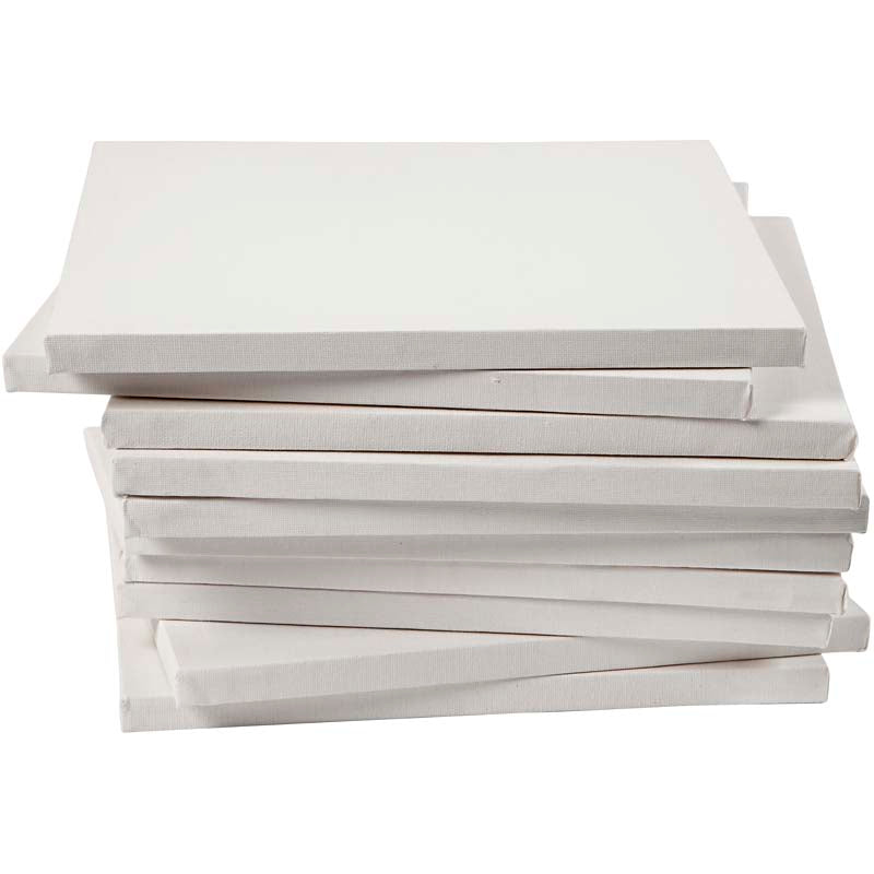 Toile tendue Creativ company, d: 1,6 cm, format 30x30 cm, 280 g, blanc, 40 pièces 1 boîte