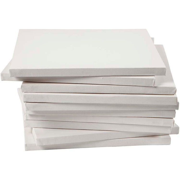 Toile tendue Creativ company, d: 1,6 cm, format 30x30 cm, 280 g, blanc, 40 pièces 1 boîte