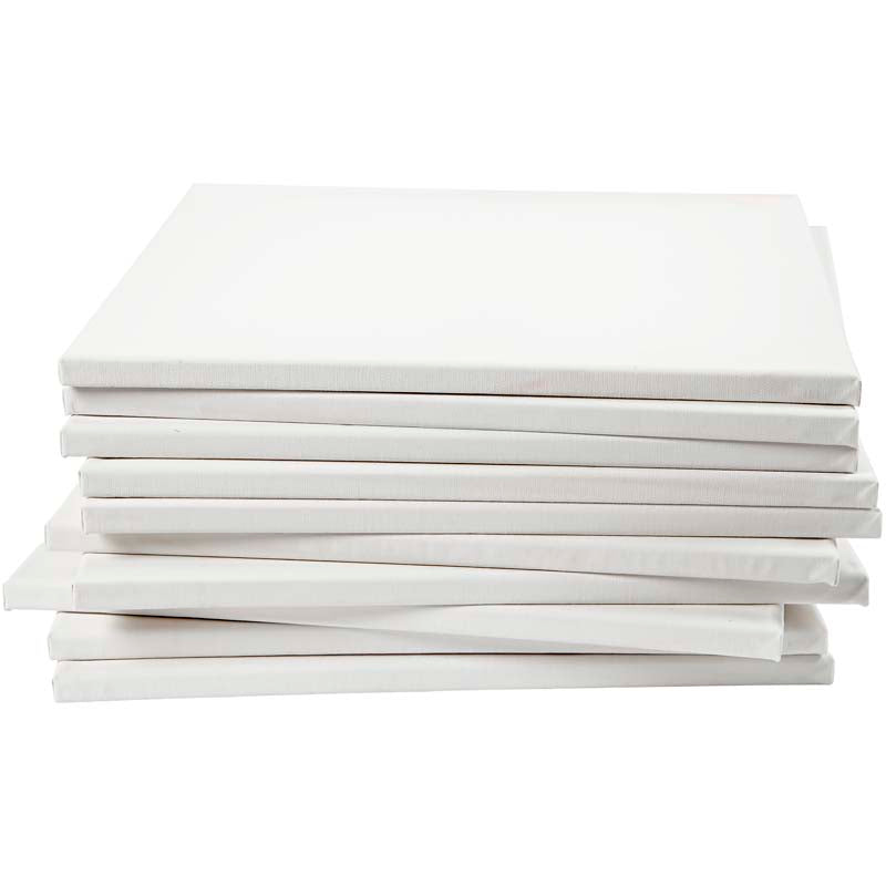 Toile tendue Creativ company, d: 1,6 cm, format 40x40 cm, 280 g, blanc, 40 pièces 1 boîte