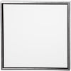 Toile d'entreprise Creativ avec cadre, dim. 50x50 cm, 360 gr, argent antique, blanc, 1 pièce