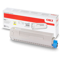 Cartouche toner oki mc873 originale jaune