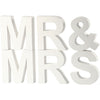 Lettres d'entreprise Creativ, mr mme, h : 17,5 cm, d : 4,5 cm, blanc, 1 set