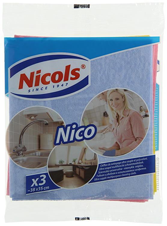 Nicols 1010033 - torchon en viscose nico 3pcs | 40 pièces