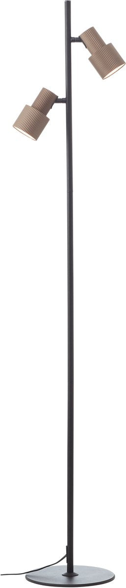 Brilliant cadiz - lampadaire - led 2xgu10 excl. - bronze - noir