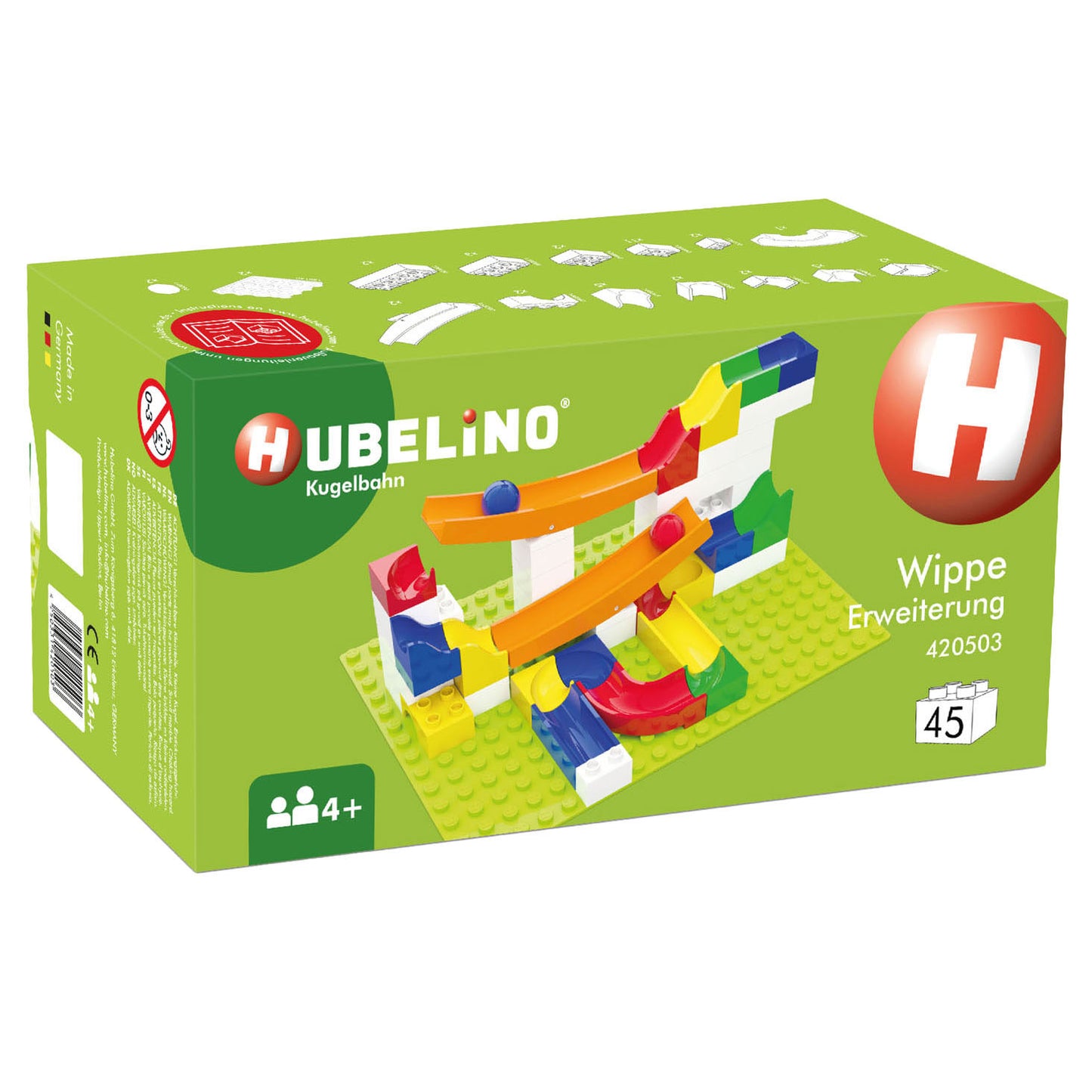 Hubelino knikkerbaan suivant le jeu WIP WAP, 45dlg.