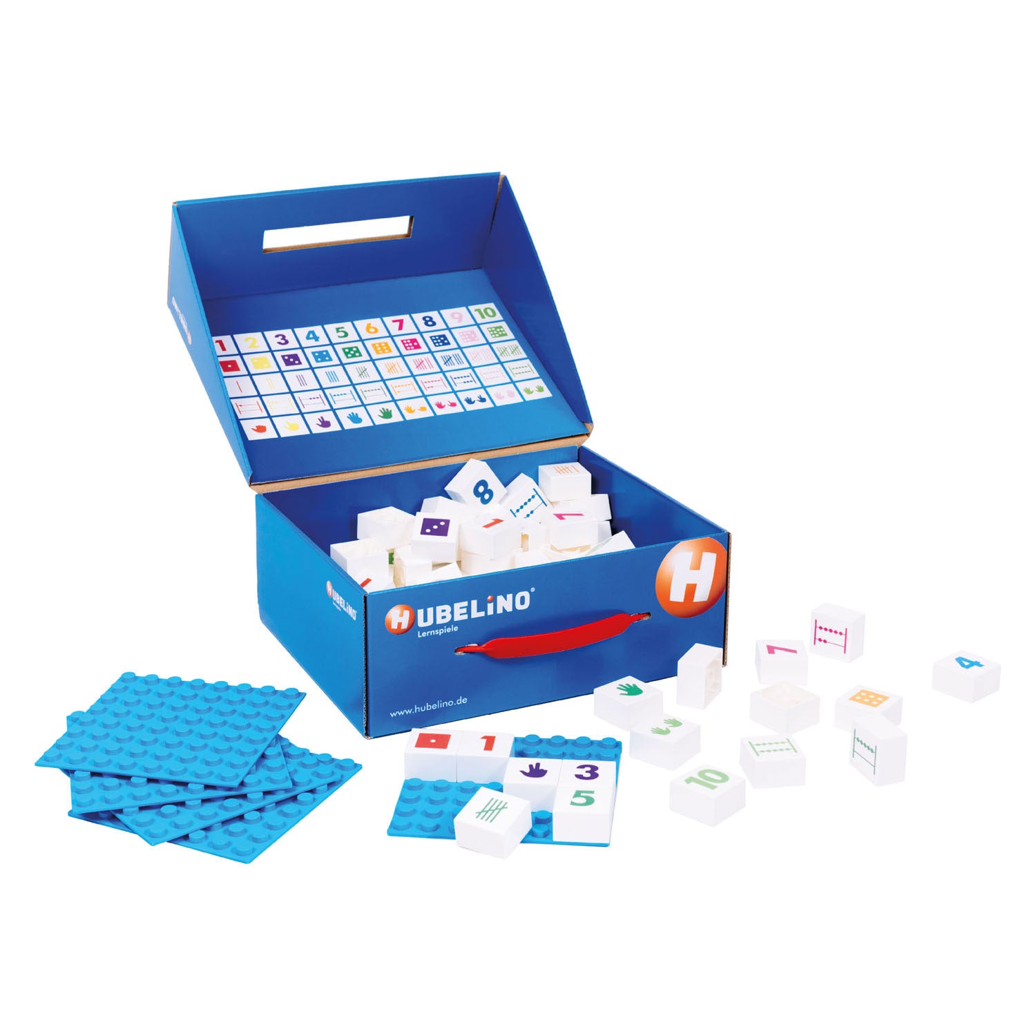 Hubelino Nombres Blocs d'apprentissage en cuir, 85dlg.