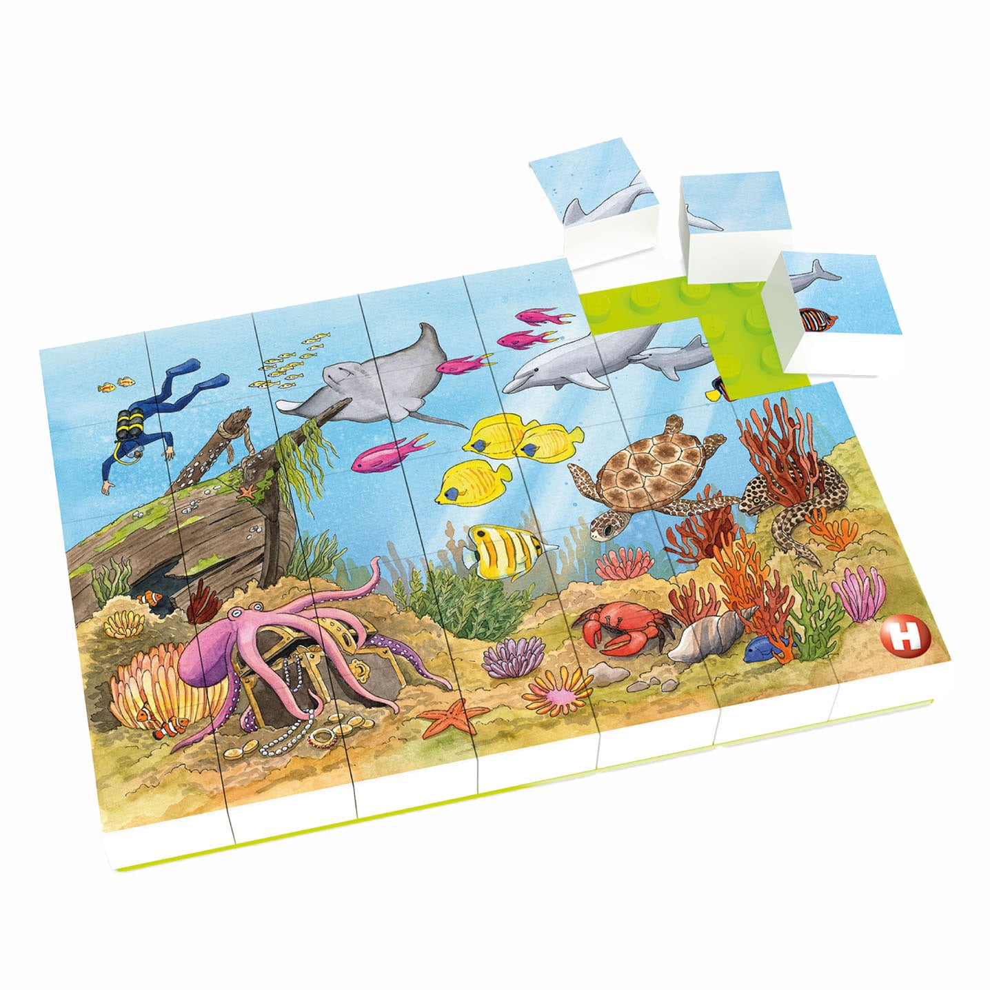 Hubelino Block Puzzle Underwater World, 35e.