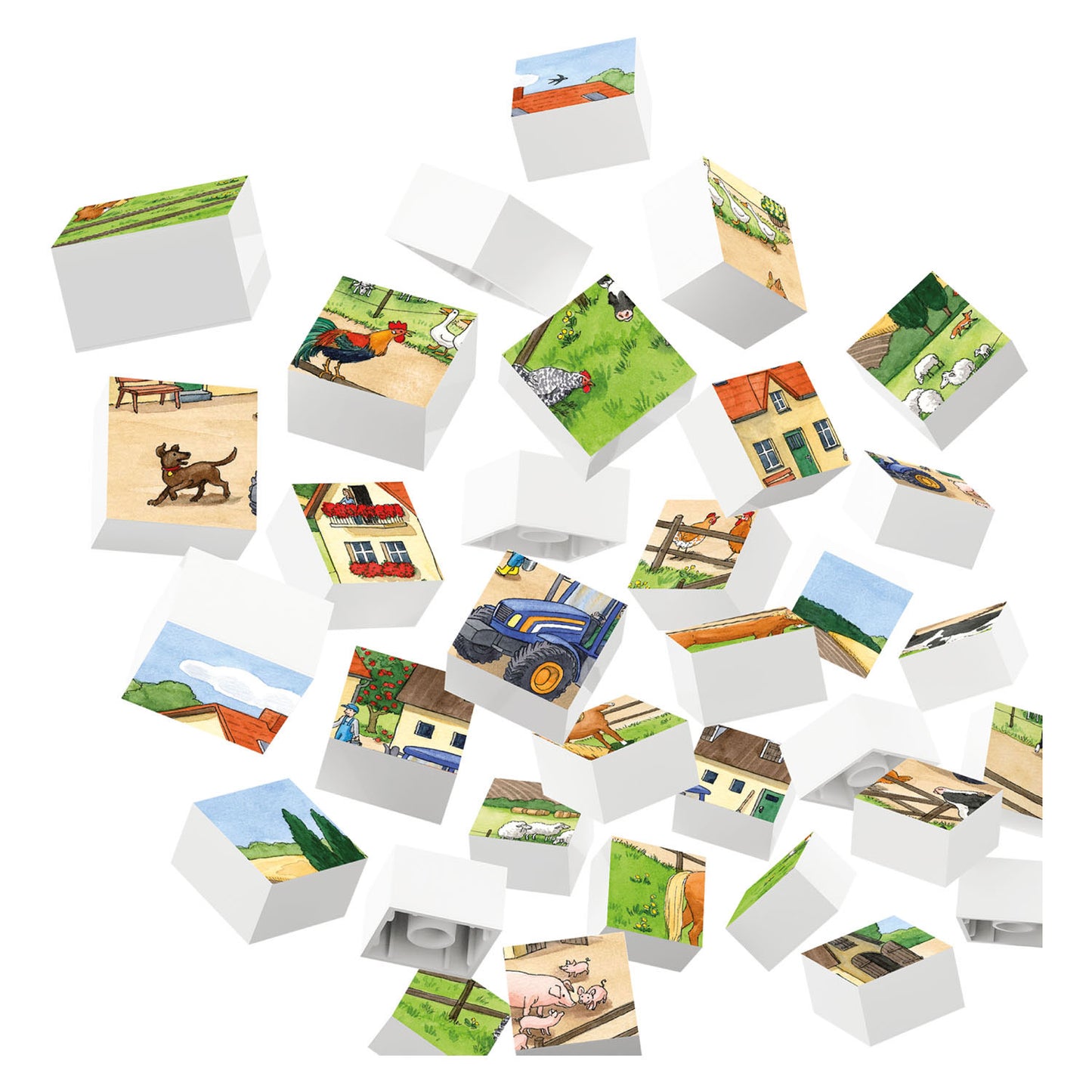 Hubelino Block Puzzle Life on the Farm, 35e.