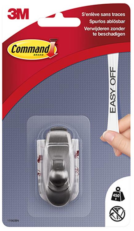 3m 1044682 - 17062bnc comm. crochet timeles aspect métal s (carte 1h+2s) | 6 pièces
