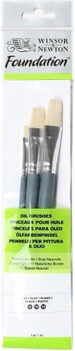 Winsor Newton Foundation Lot de 2 pinceaux à peinture à l'huile