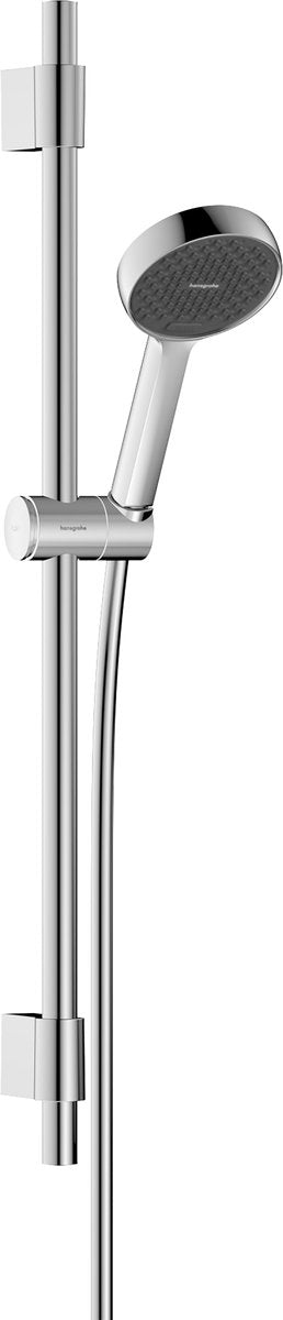 Hansgrohe activatera s - set de douche - économie d'eau ecosmart - commande à bouton de sélection - taille 95 mm - avec barre coulissante varia 72 cm - 2 fonctions de pulvérisation - chrome