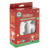 Peignez vos propres figures de Noël, ensemble de 2 pièces