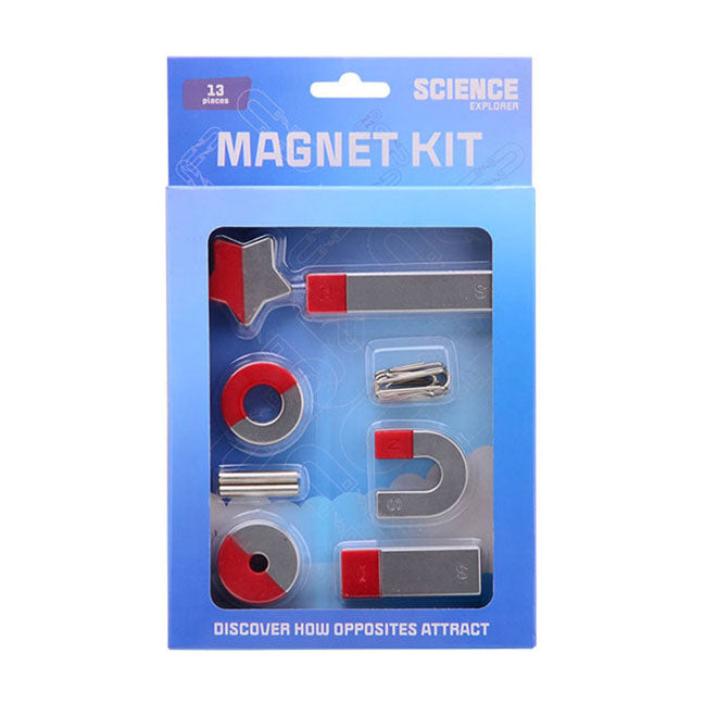 JOHNTOY SCIENCE EXPLORER MAGNET SET, 13DLG.