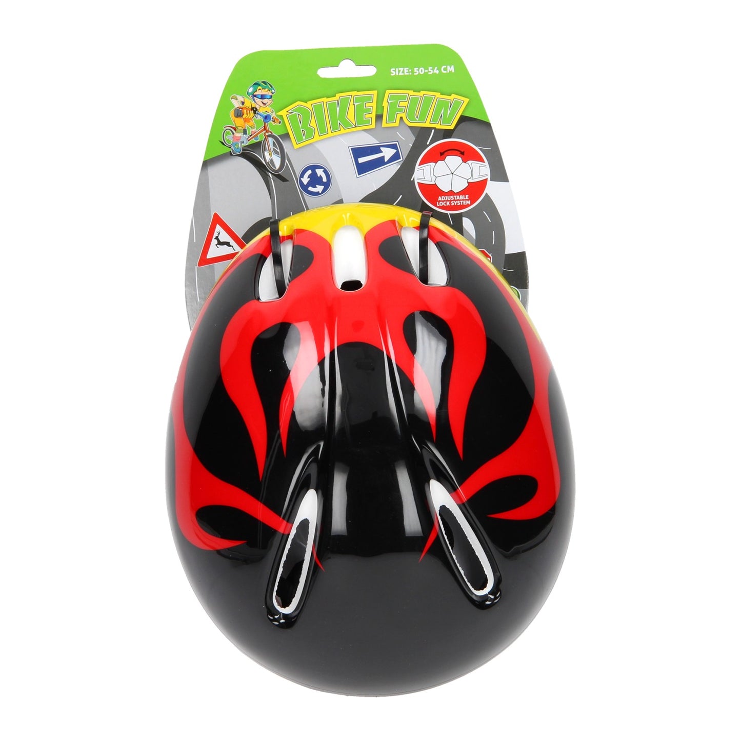 Casque de vélo Johntoy, taille 50-54 - noir