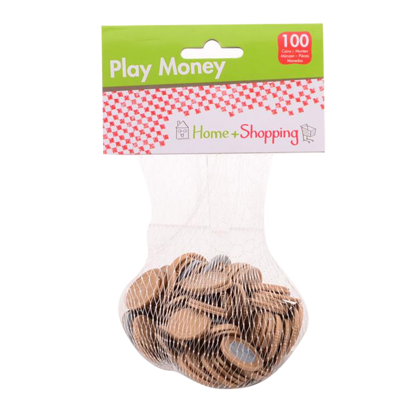 Home Shopping Speelgeld, 100 pièces en filet