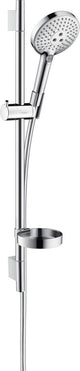 Ensemble de douche Hansgrohe Raindance Select S 120 3jet avec barre de douche Puro unique 90 cm et porte-savon chromé