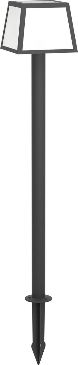 Lampe solaire Eglo Altilia - lampe sur pied d'extérieur - énergie solaire - LED - 106 cm - noir et blanc