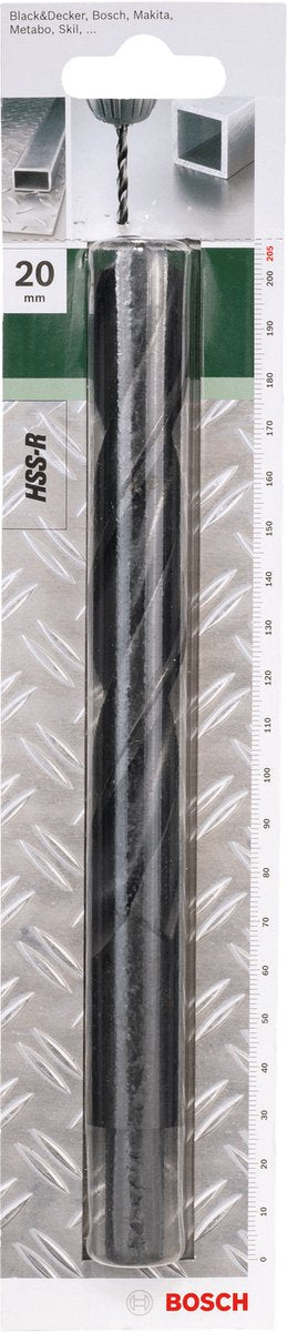 Foret à métaux Bosch HSS-R - Din 338 - 20 x 140 x 205 mm