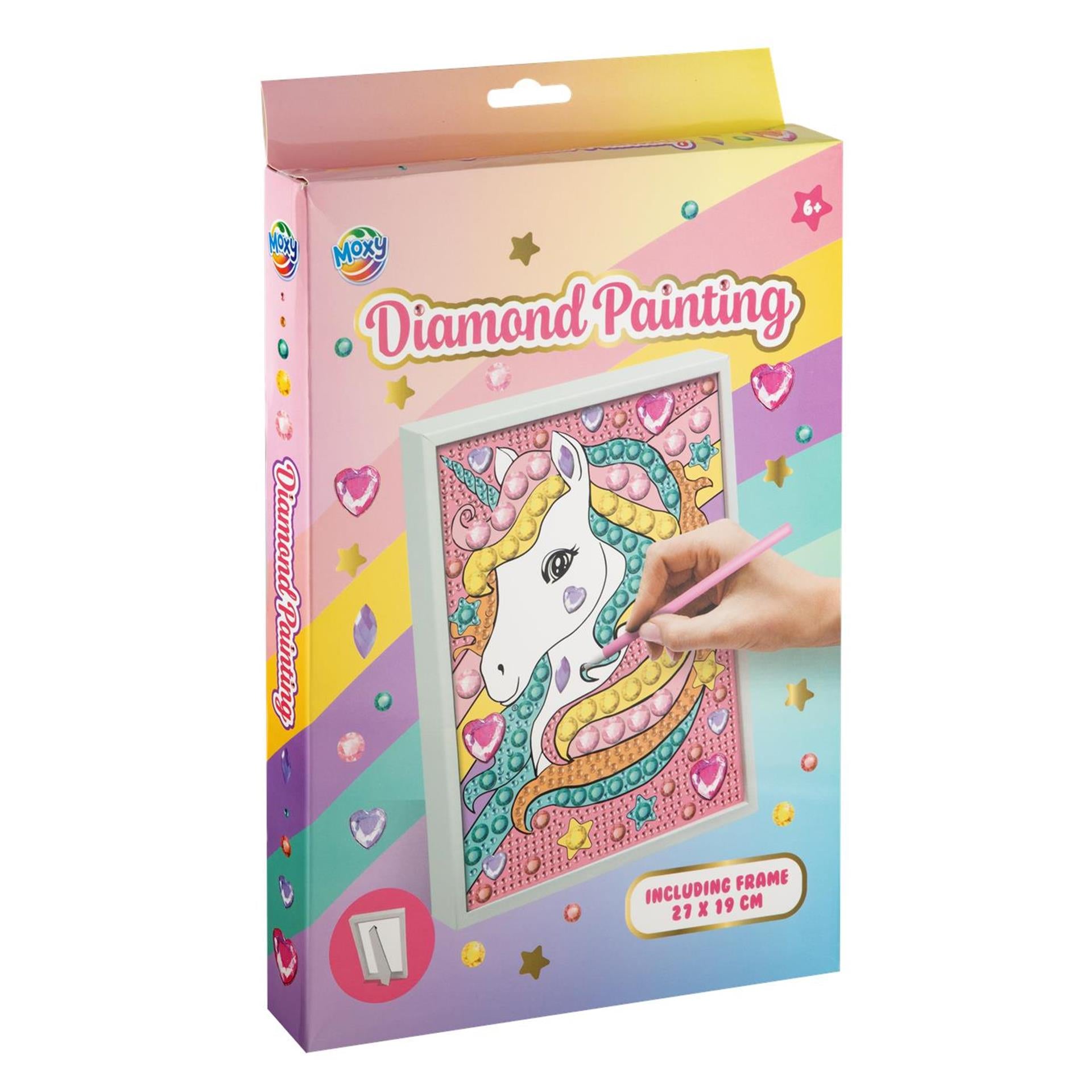 Peinture diamant Moxy avec cadre 27x19cm