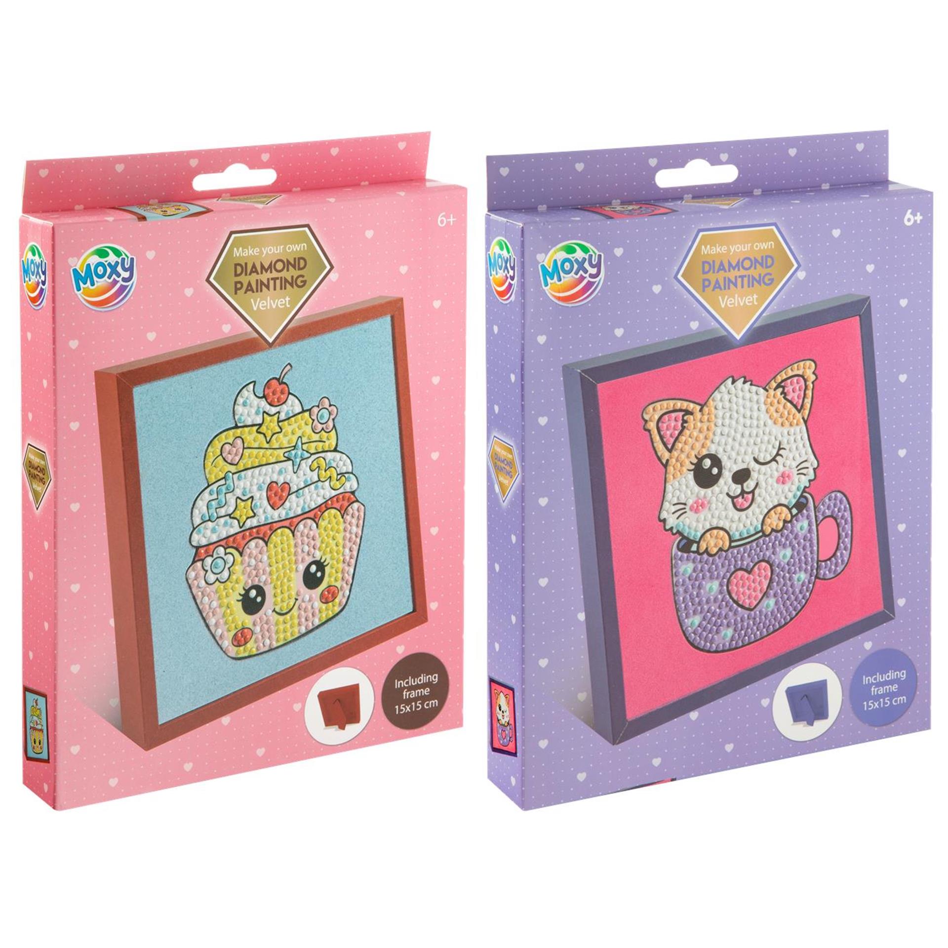 Moxy diamant peinture velours avec cadre
