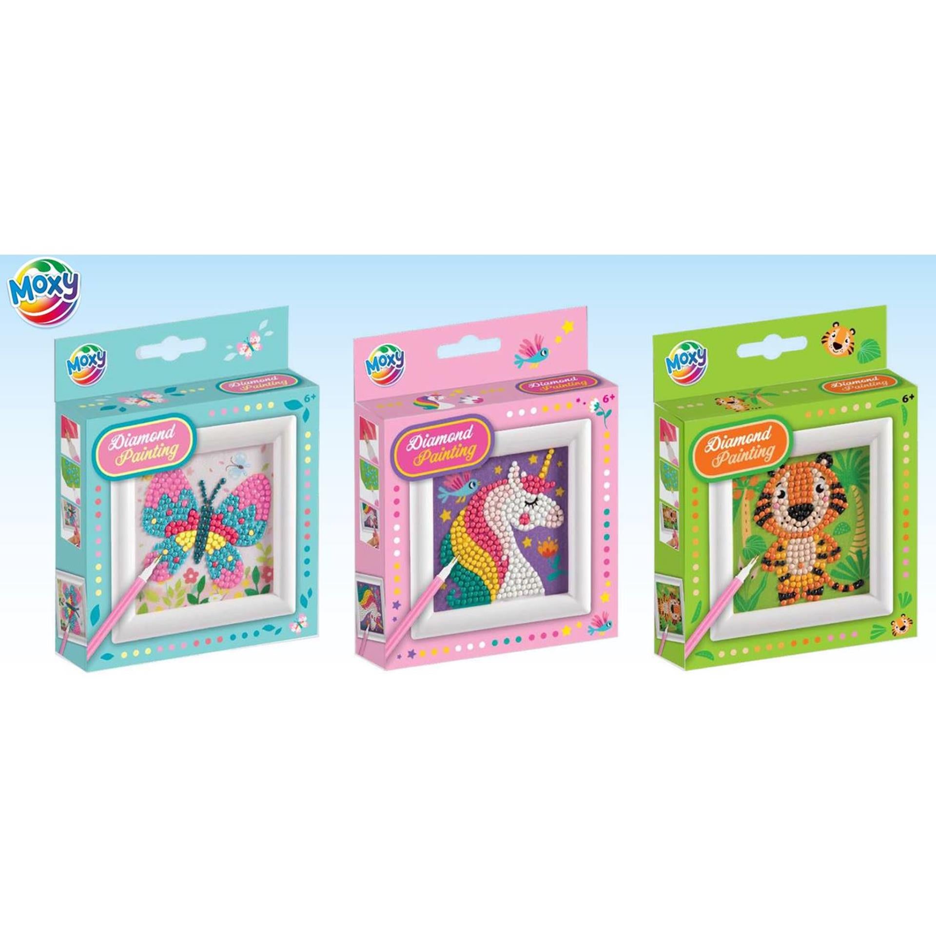 Peinture diamant Moxy avec cadre 9,5x9,5cm