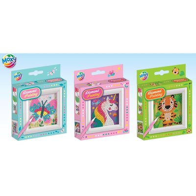 Peinture diamant Moxy avec cadre 9,5x9,5cm