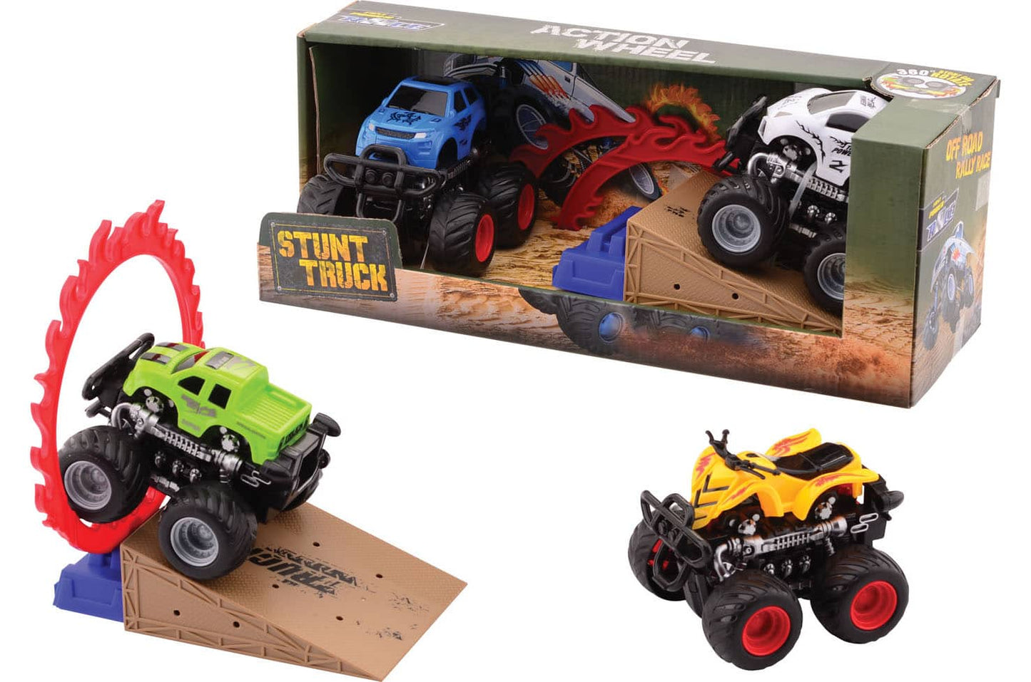 Cilgro Johntoy Off Road 2 Stunt Racers in Box