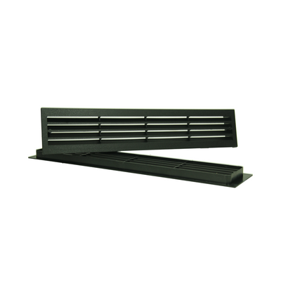 Renson 1069741 - grille de porte PVC 761 450x90 noir | 2 pièces