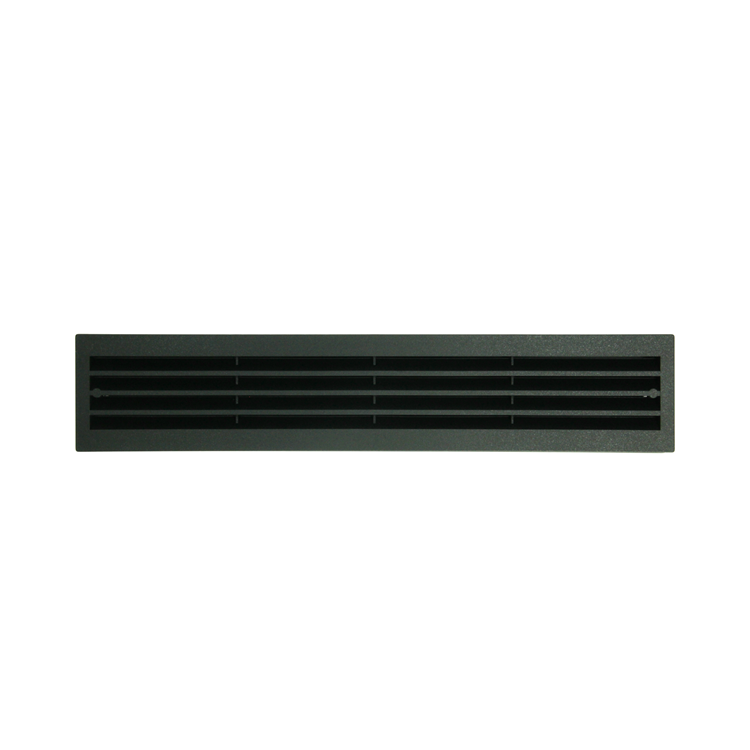 Renson 1069741 - grille de porte PVC 761 450x90 noir | 2 pièces