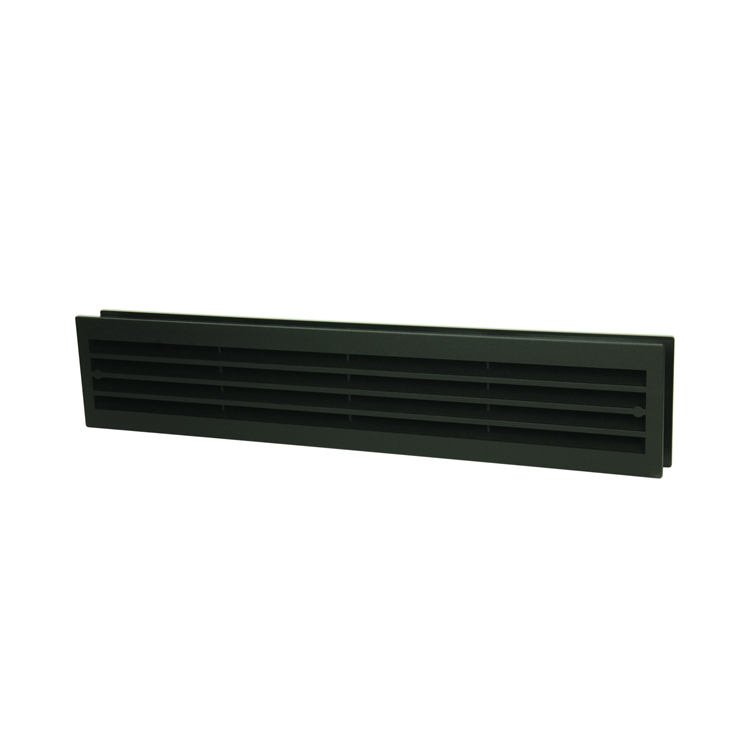 Renson 1069741 - grille de porte PVC 761 450x90 noir | 2 pièces